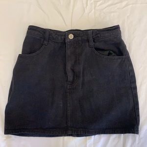 Black Brandy Denim Skirt